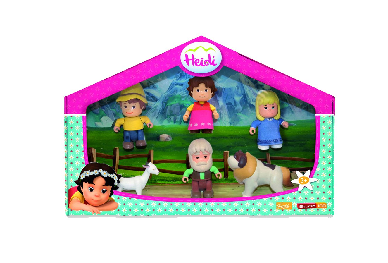 Famosa Heidi 4 Lü Figür Ve 2 Hayvan Set 6758 : Amazon.com.tr: Oyuncak